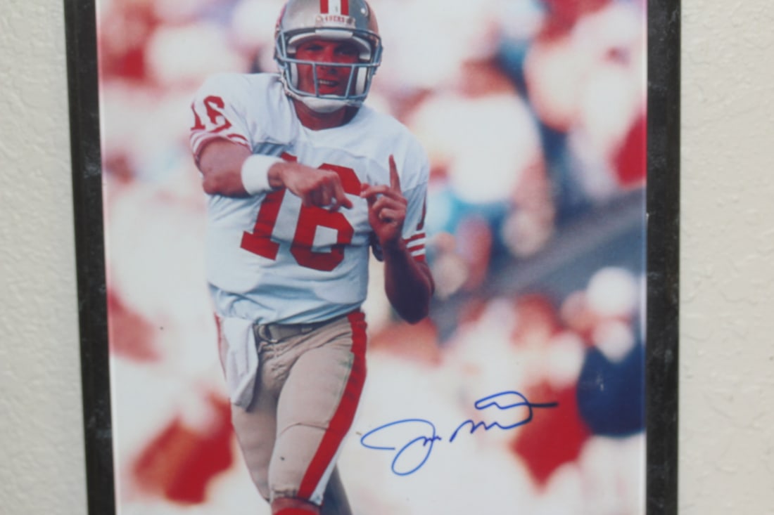 Joe Montana Football Plaque - 3