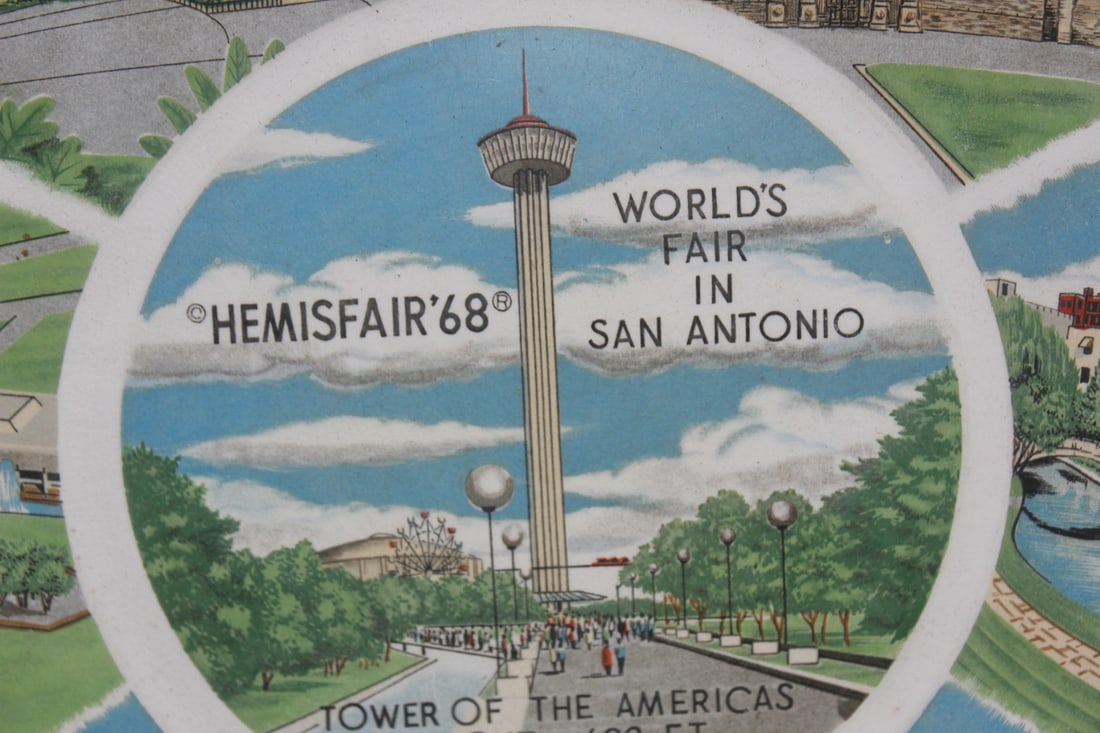 A 1968 World's Fair Plate - 3