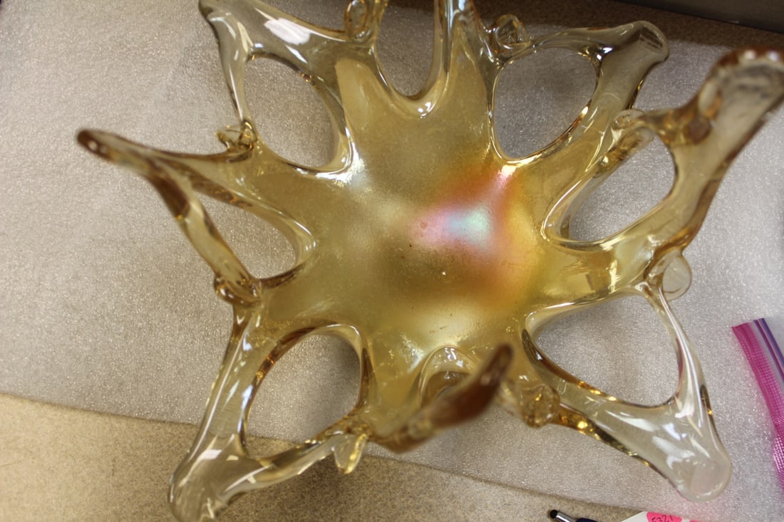 Reticulated Murano Bowl - 2