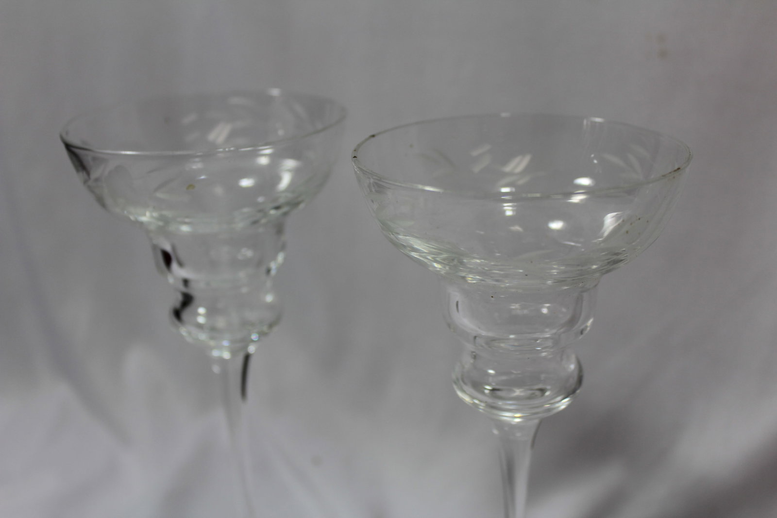 A Pair of Etched Glass Goblets - 2