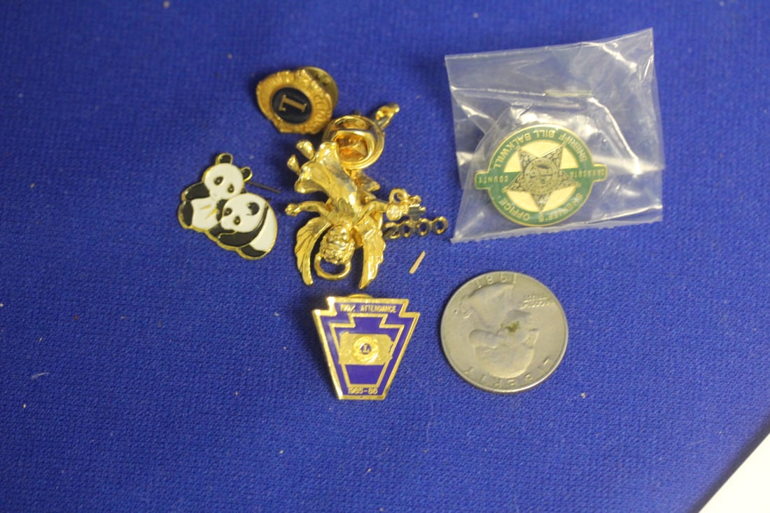 Lot of Pins and Tie Tags - 3