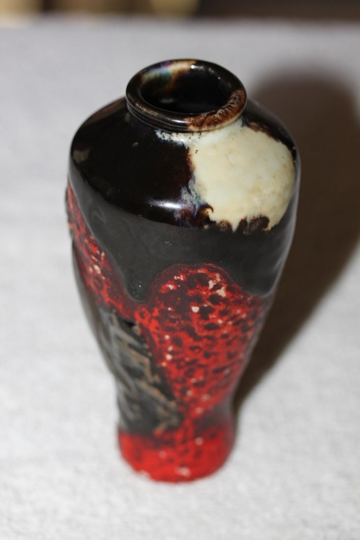 Antique Japanese Pottery Sumida Gawa vase - 2