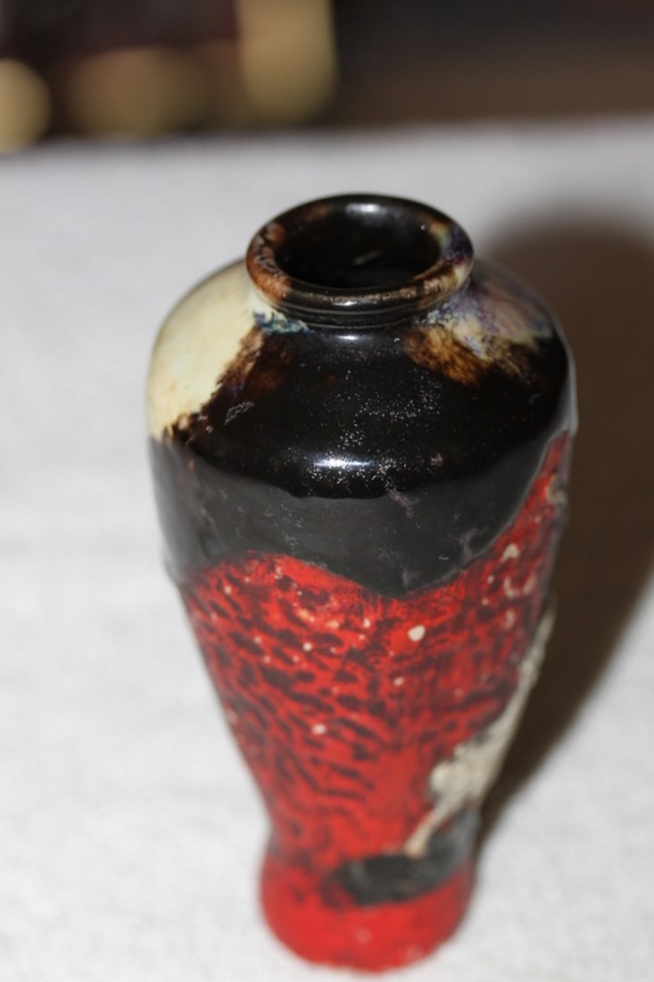 Antique Japanese Pottery Sumida Gawa vase - 3