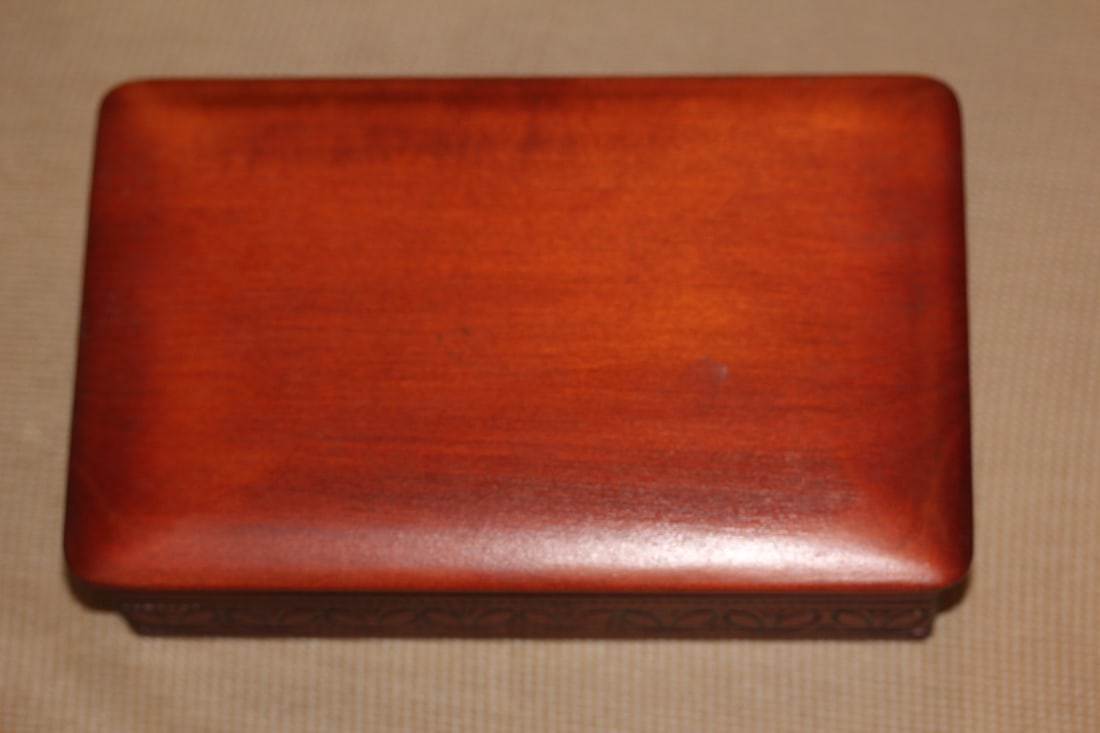 Beautiful Carved Wood Box - 2