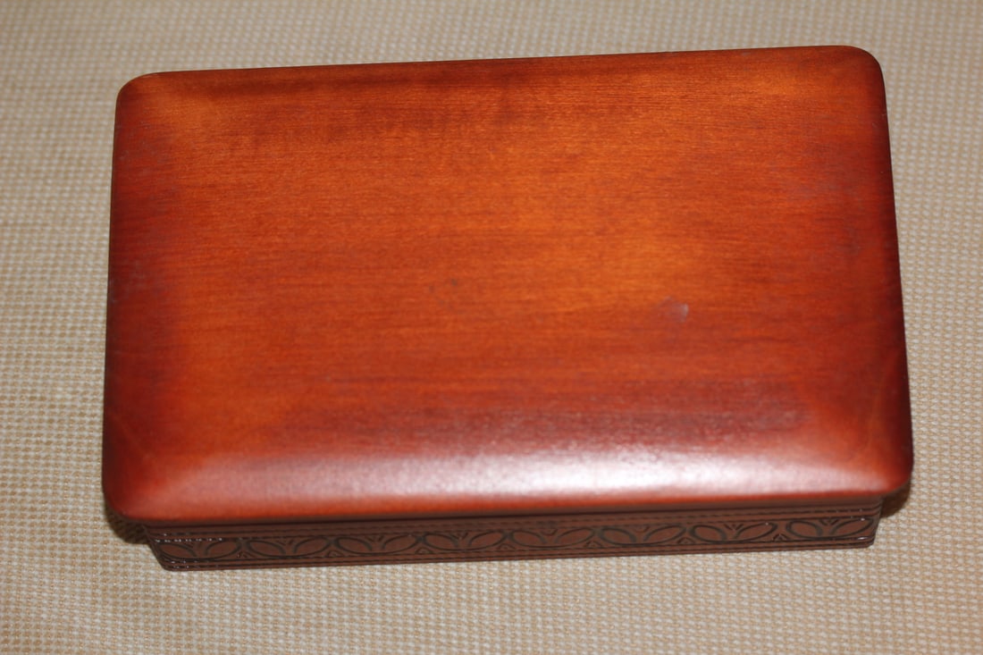 Beautiful Carved Wood Box - 3