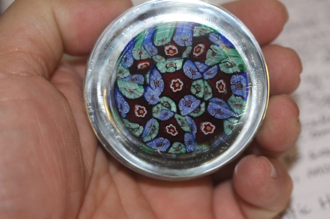 Old Milifiori Art Glass Paperweight - 2