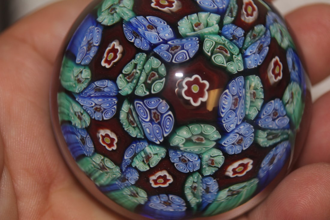 Old Milifiori Art Glass Paperweight - 3