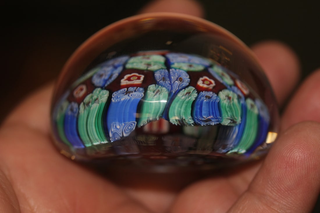 Old Milifiori Art Glass Paperweight - 4