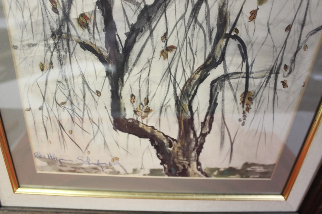 A Signed Rita Holtzman Schwartz Water Colour - 3