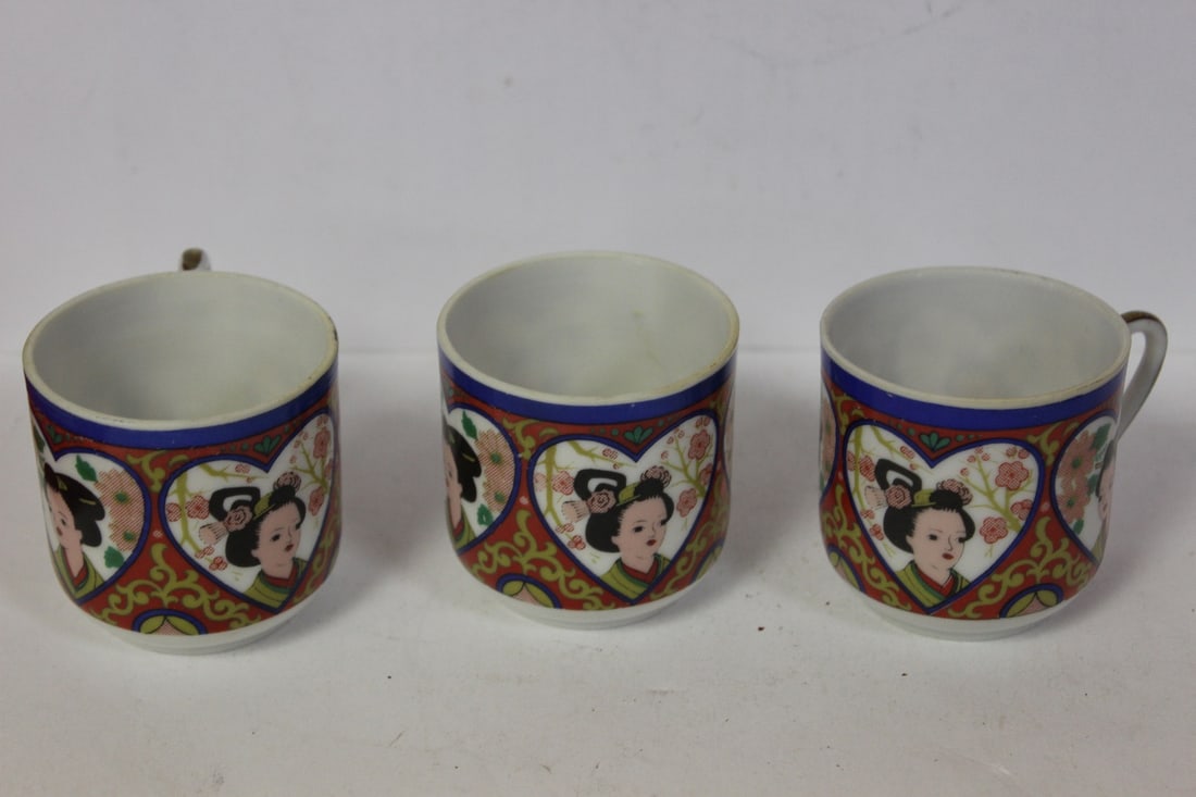 Lot of Three Japanese Lithophane Cups - 3