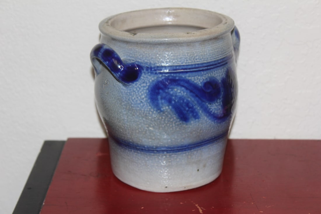 Contemporary Blue and White Stoneware Jug - 2