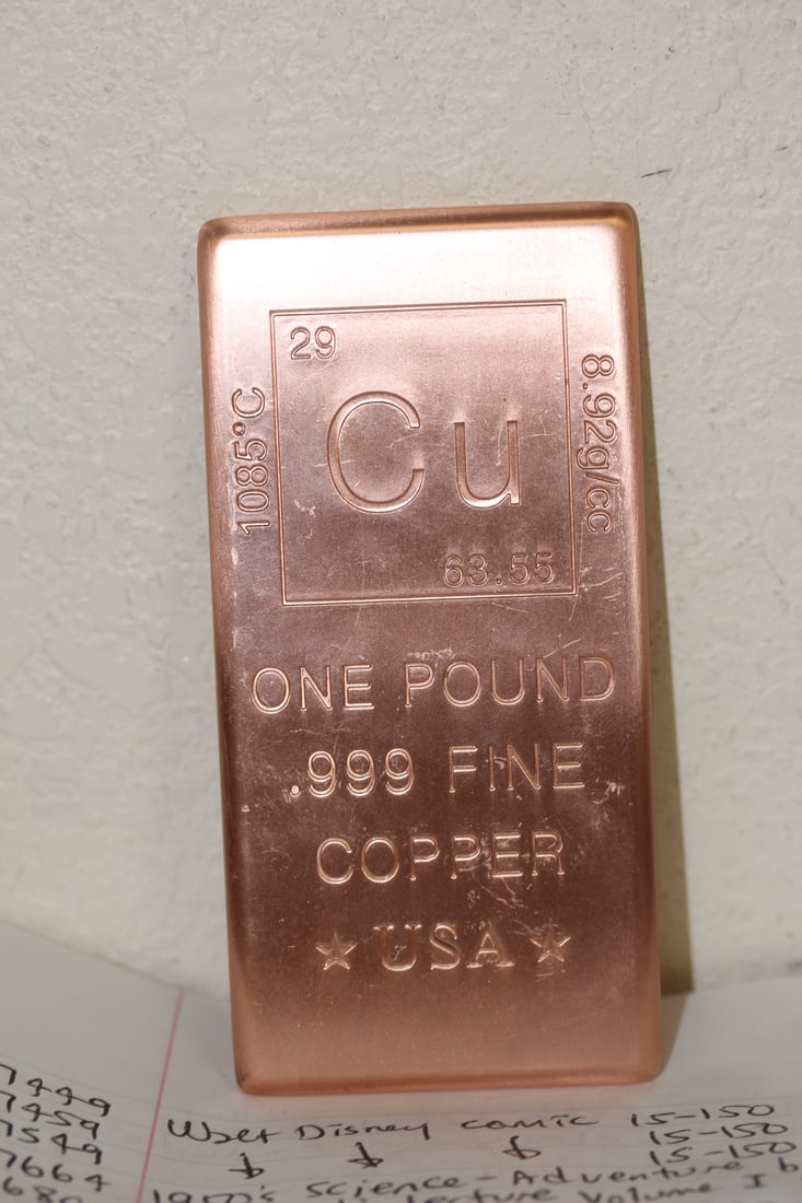 One Pound Copper Bar: as shown