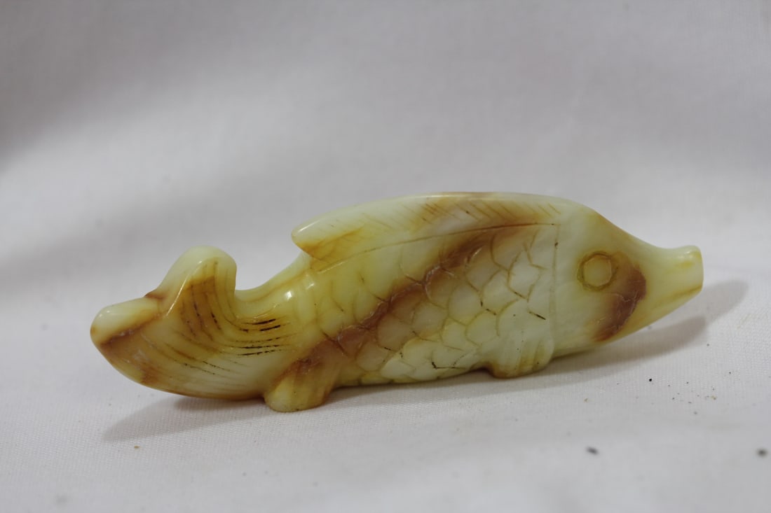 Jade or Similar Hardstone Fish - 2