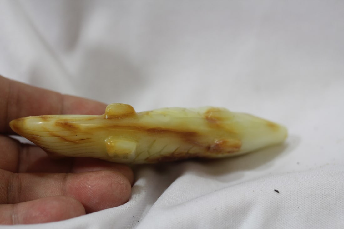Jade or Similar Hardstone Fish - 4