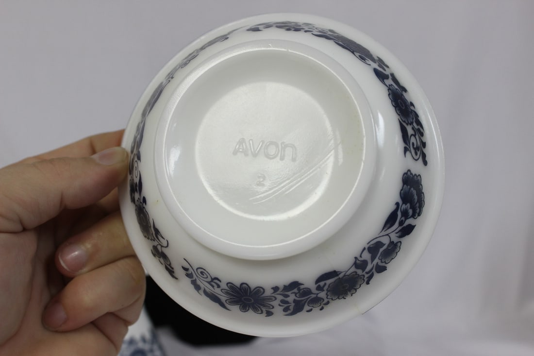 Avon Milkglass Miniature Pitcher and Bowl - 5
