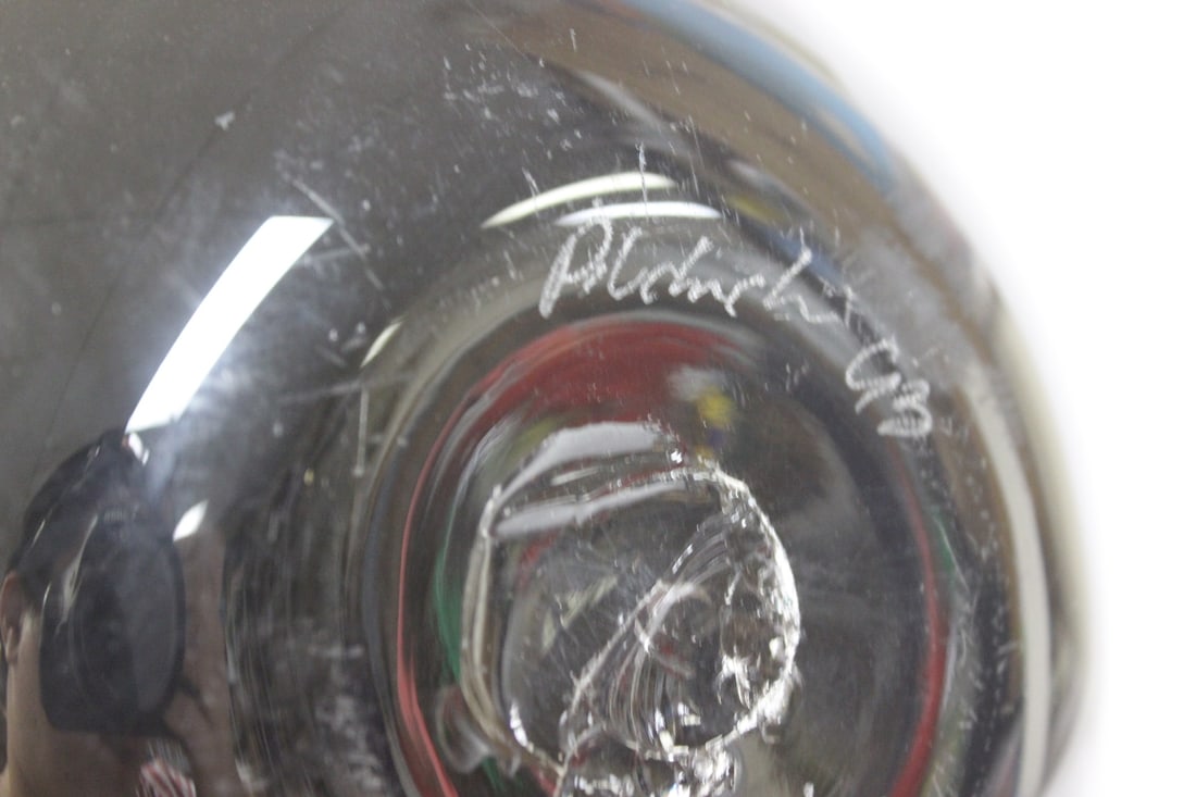 A Signed Art Glass Jar - 3