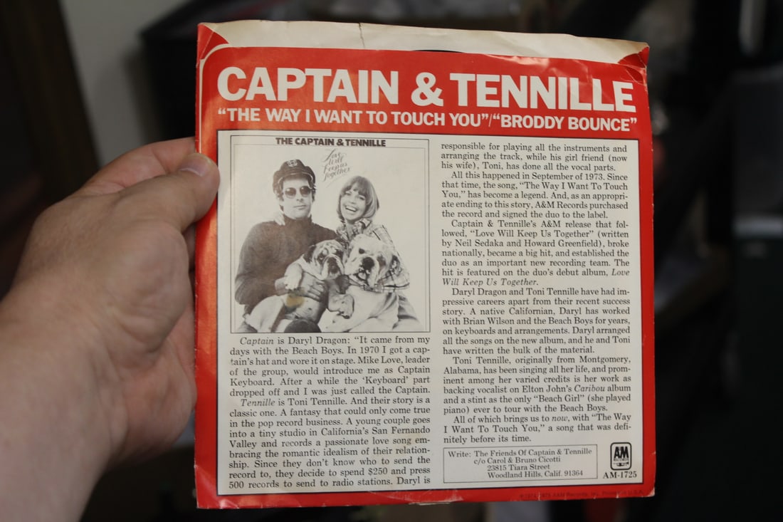 Captain and Tennille 45 rpm Album/Record - 2