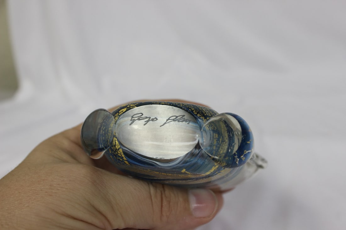 A Gozo Art Glass Widemouth Vase - 5