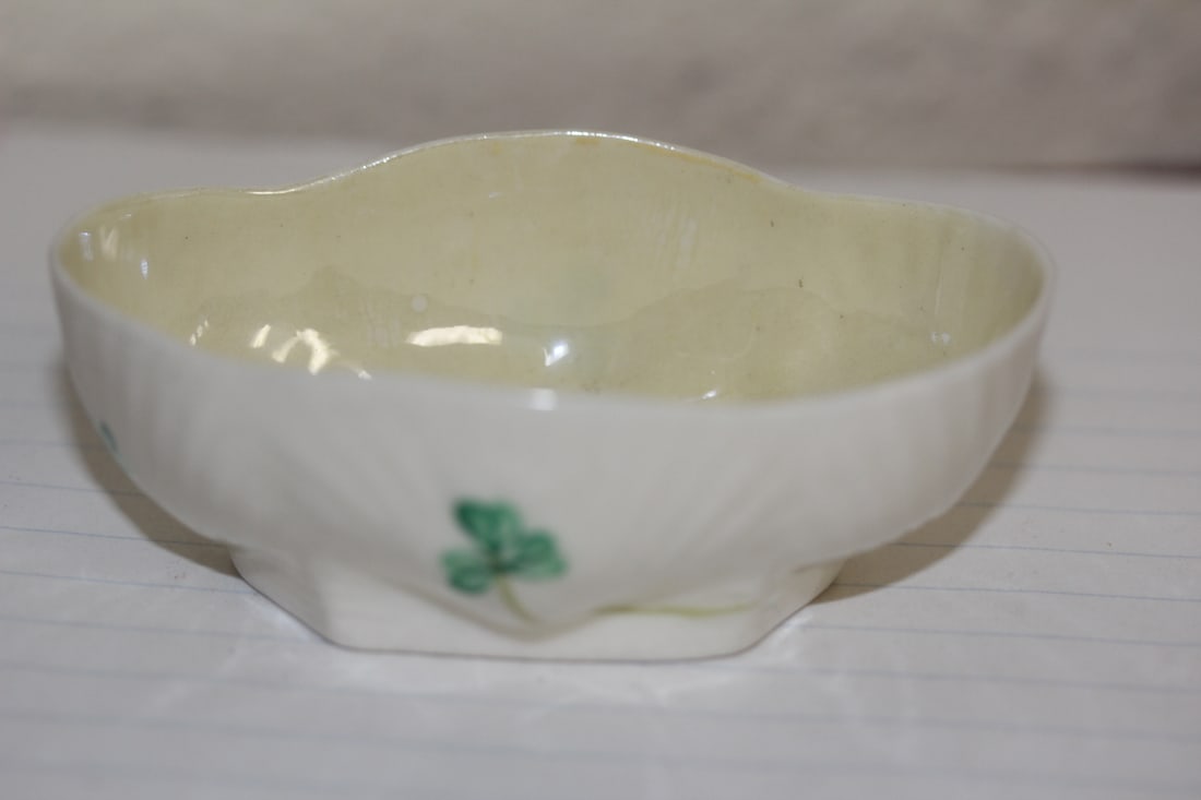 Belleek Salt Container - 2