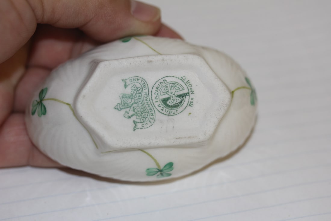 Belleek Salt Container - 4