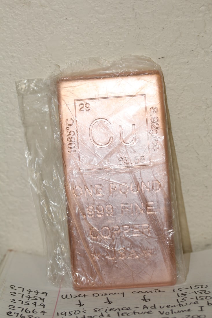 One Pound Copper Bar: as shown