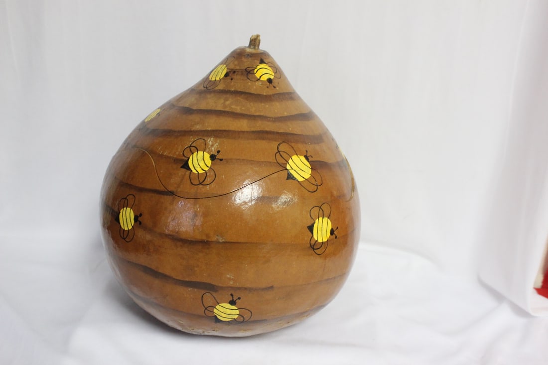 Gourd Container - Honey Bees - 2