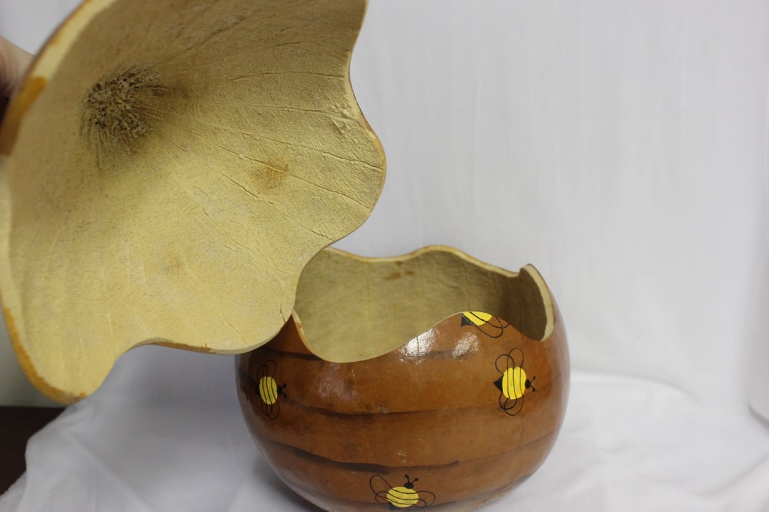 Gourd Container - Honey Bees - 4