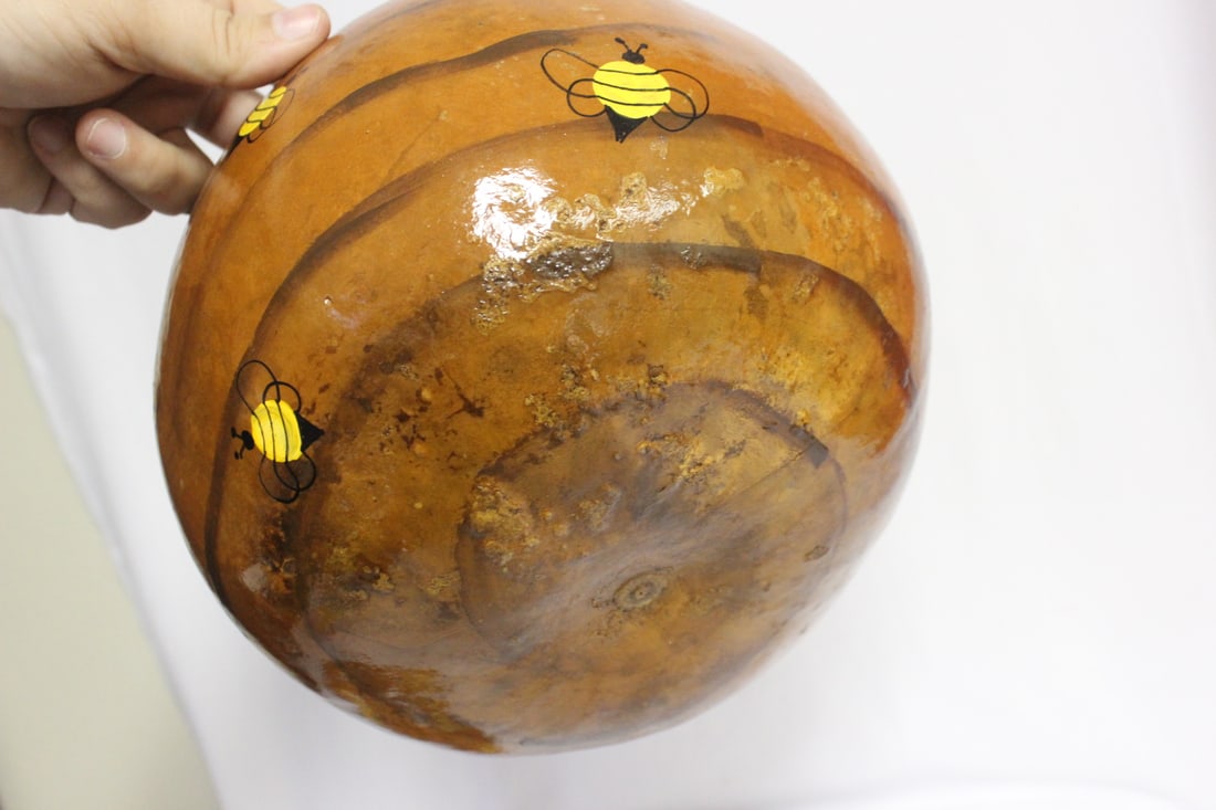 Gourd Container - Honey Bees - 6