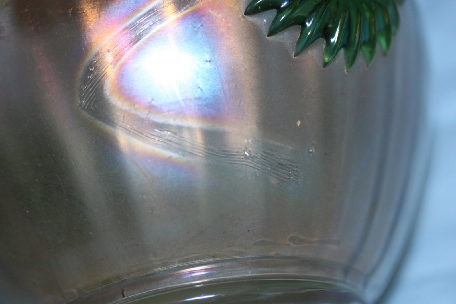 Antique Iredescent Flare Top Vase - 6