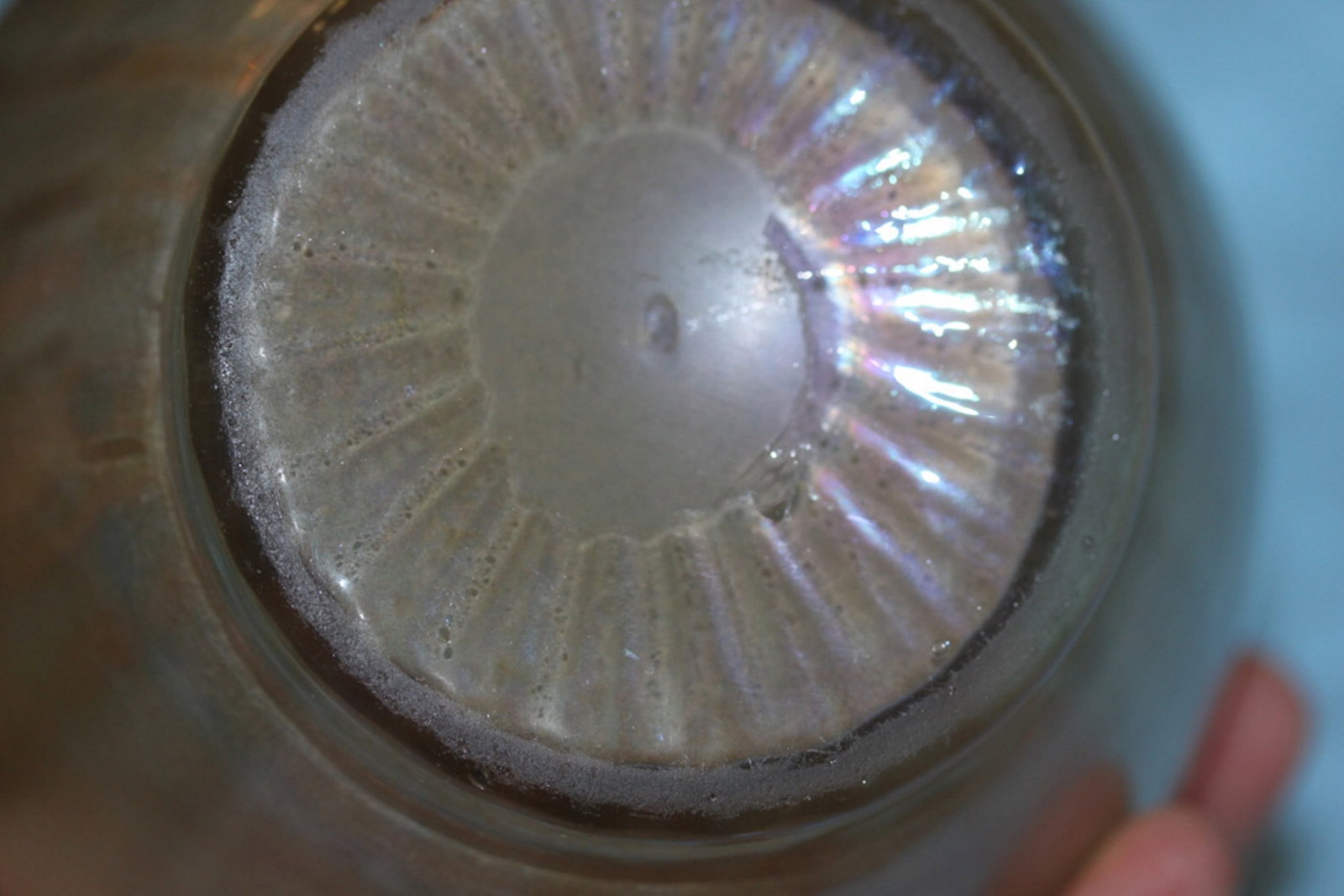 Antique Iredescent Flare Top Vase - 9