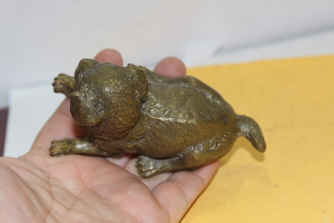 A Bronze Depose Dog - 7