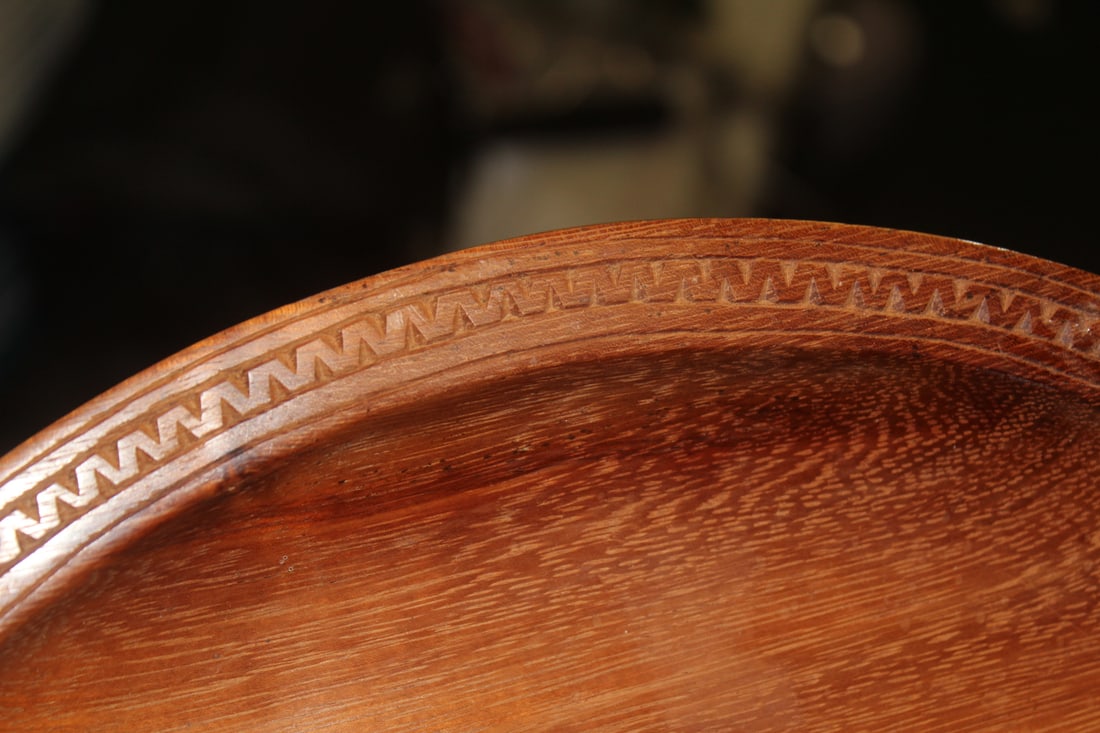 Carved Wood Tray - 3