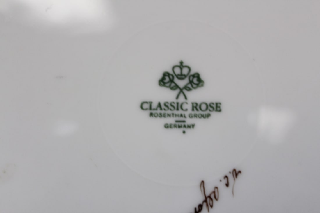 Classic Rosenthal Rose Plate - 6