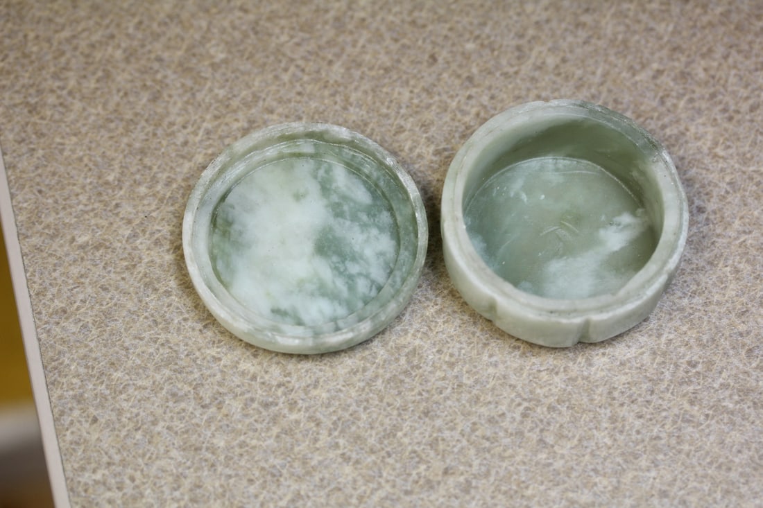 Chinese jade/hardstone box - 4