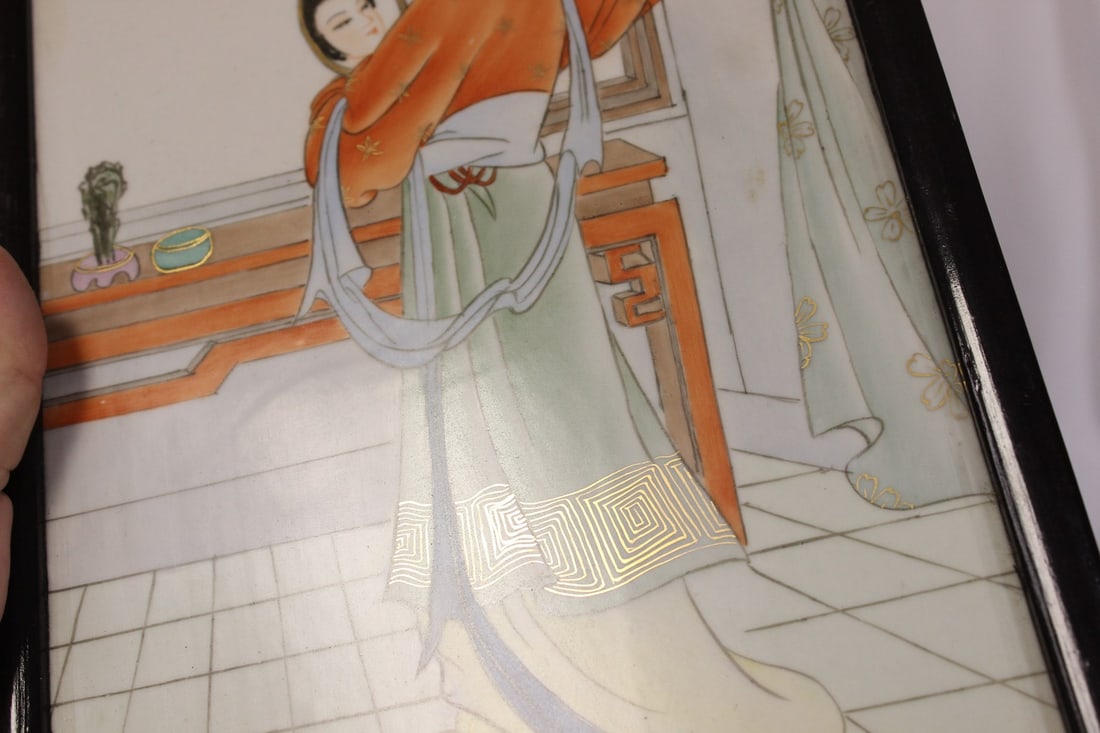 A Vintage Chinese Porcelain Plaque - 7