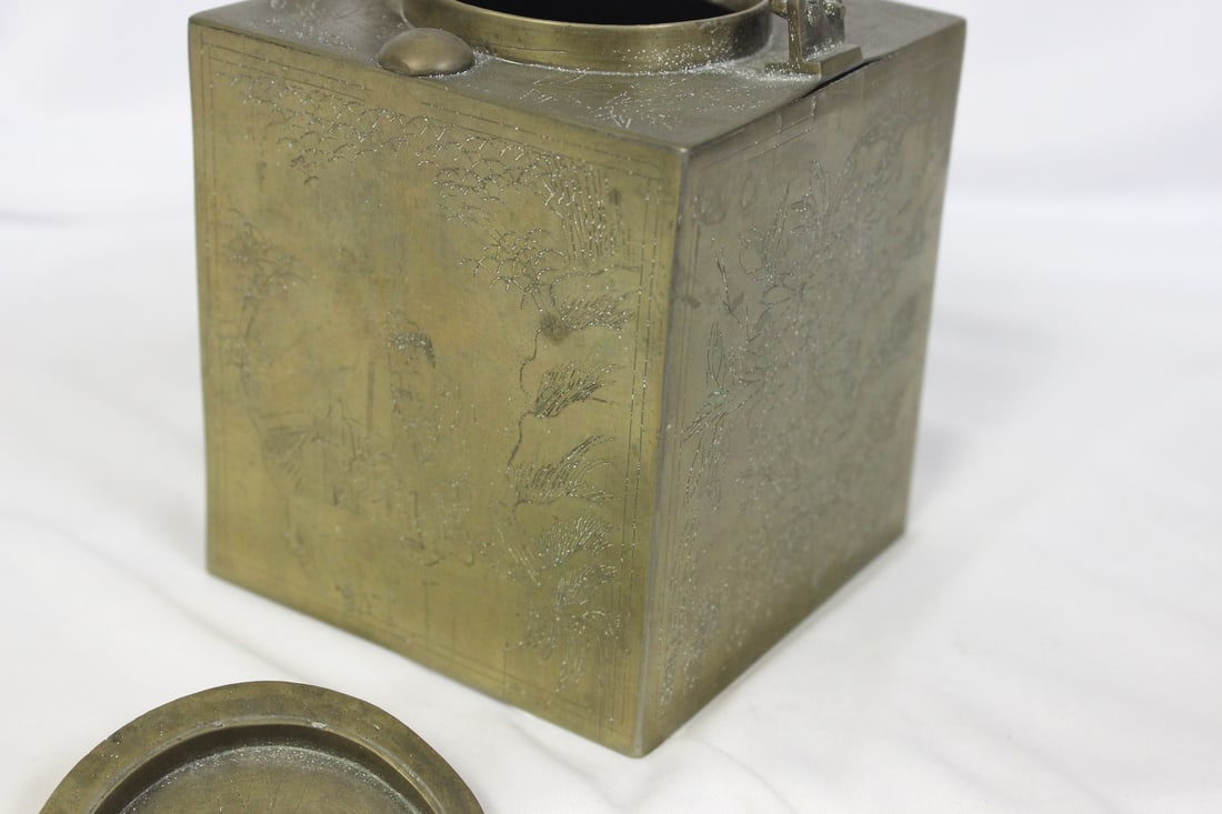 Chinese Brass Teapot - 5