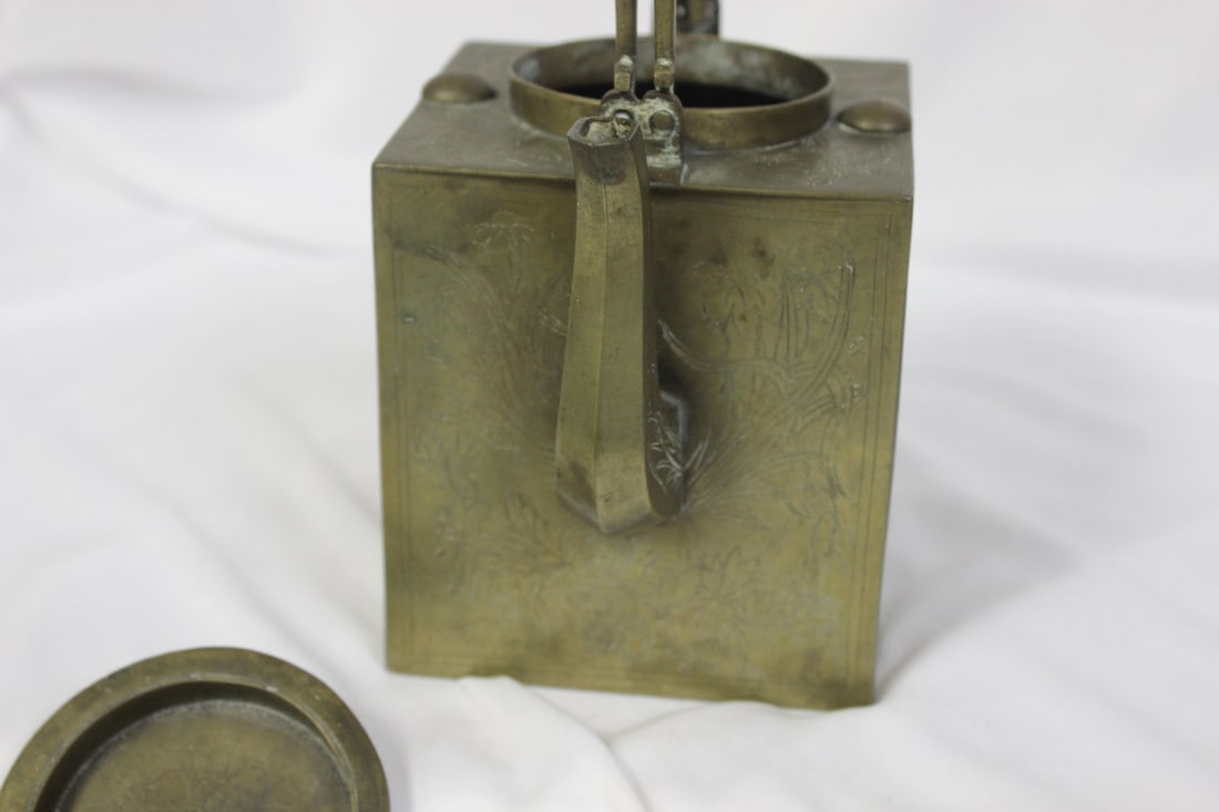 Chinese Brass Teapot - 6