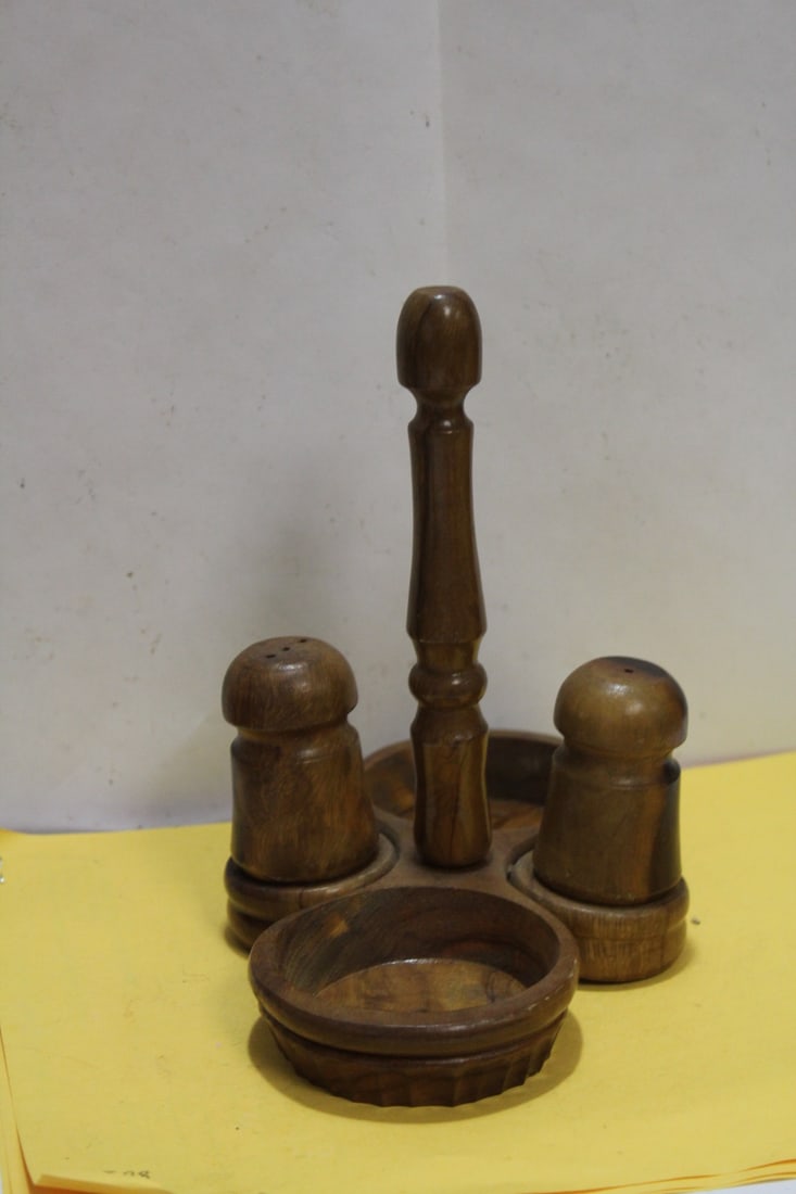 Wooden Salt and Pepper Shakers - 2