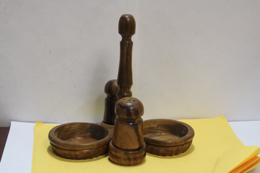Wooden Salt and Pepper Shakers - 3