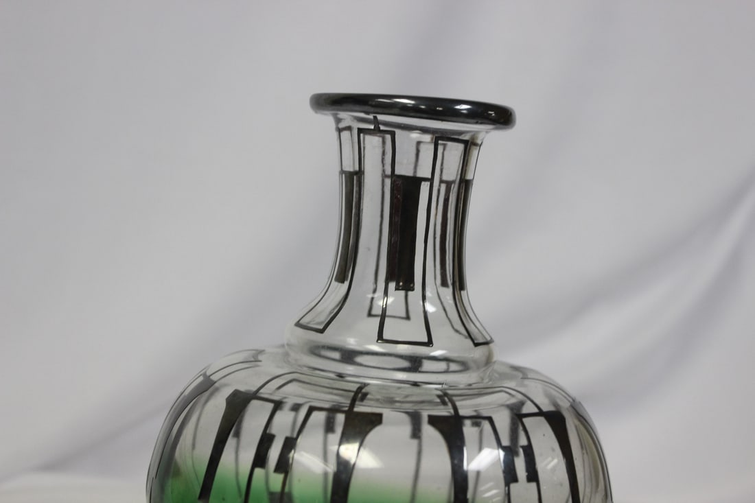 A Sterling Silver Overlay Jar - 3