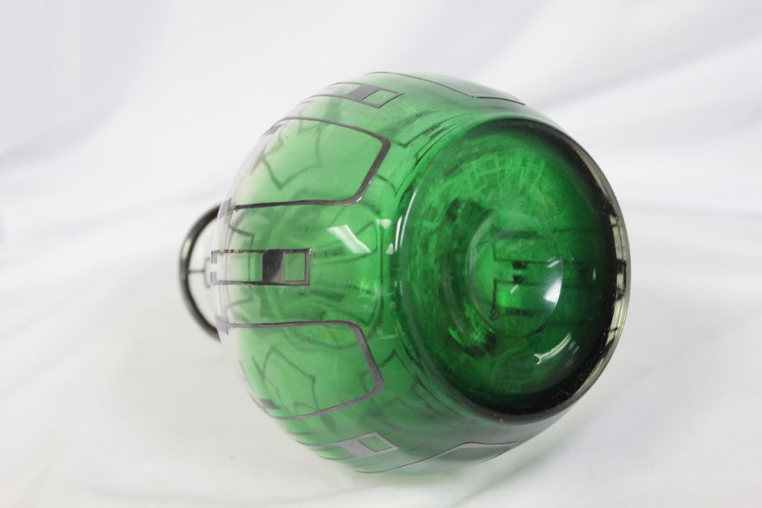 A Sterling Silver Overlay Jar - 5