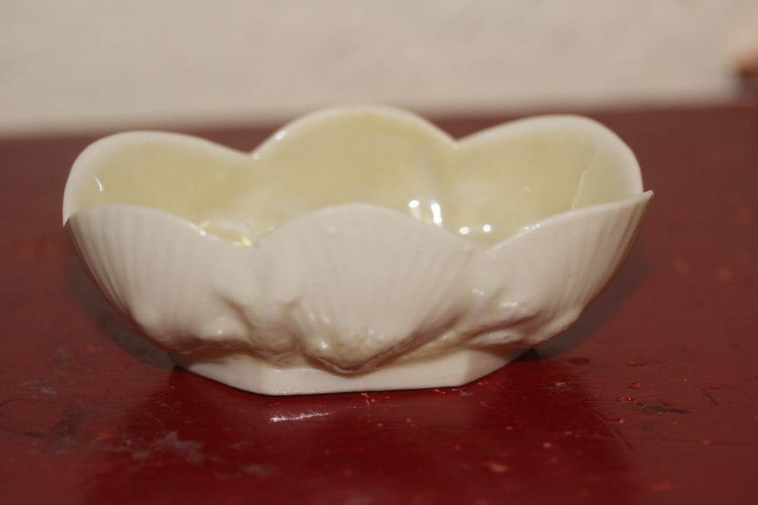 Belleek Salt Container - 2