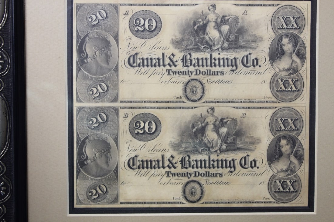 Two Uncut 1840"s Currency - 2