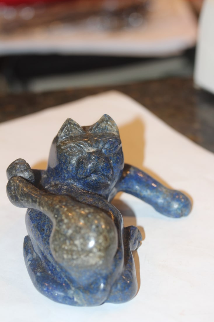 Lapis Lazuli Gemstone Cat - 2