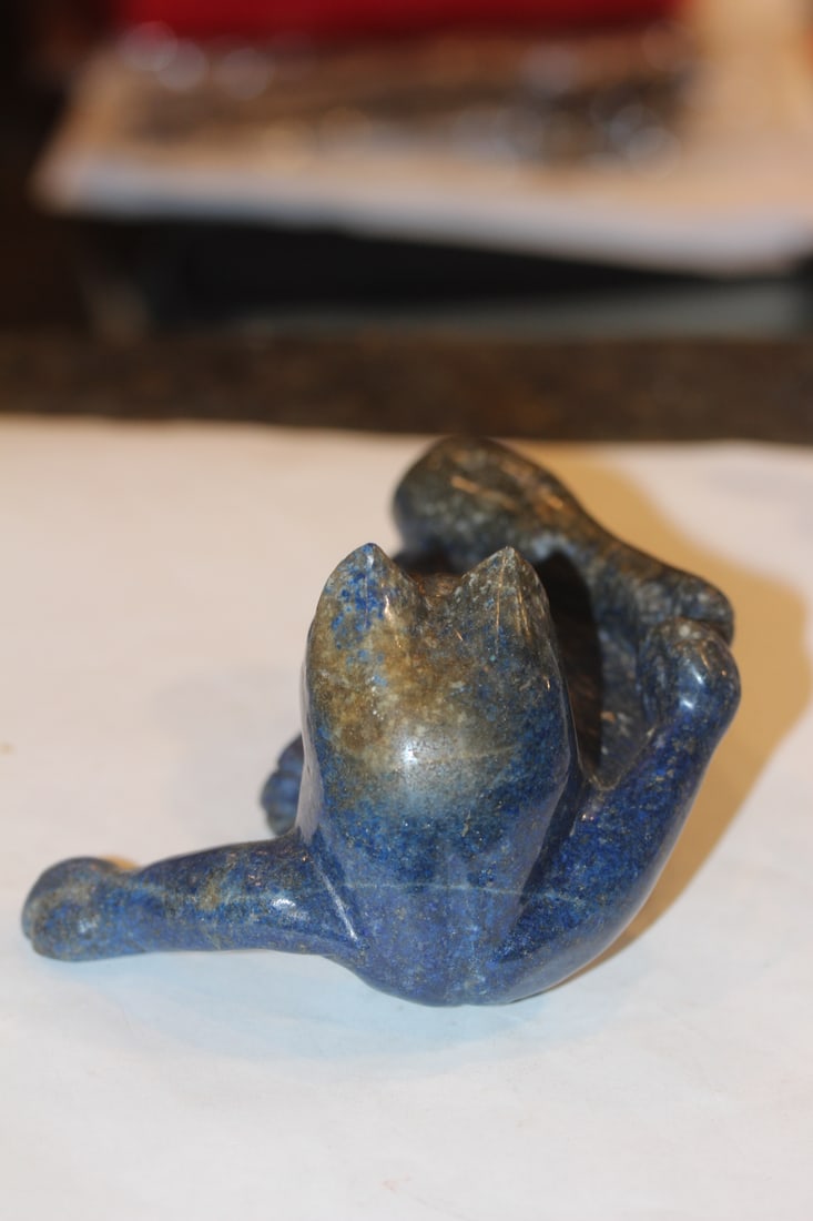 Lapis Lazuli Gemstone Cat - 4