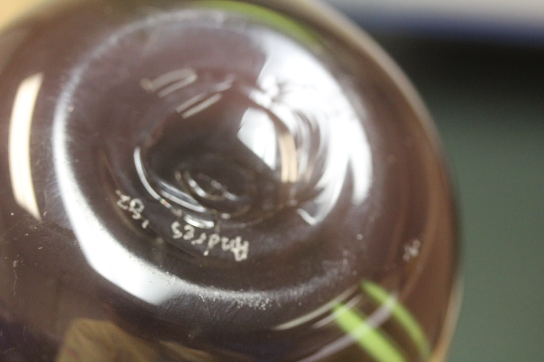Signed Artglass Vase - 6