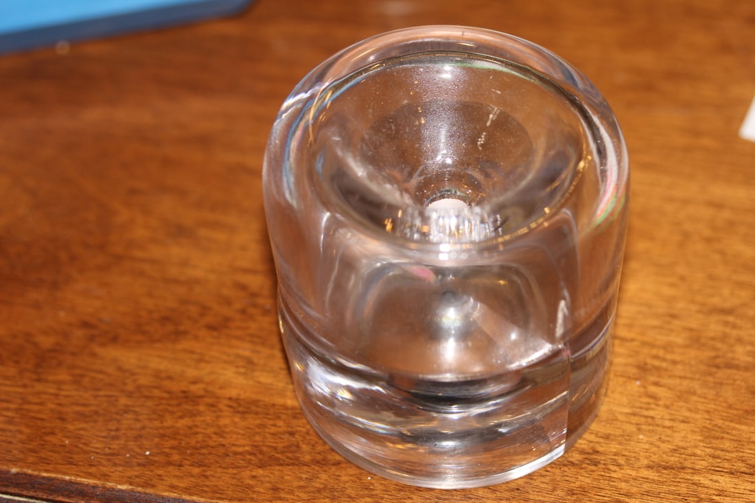 Unusual Form Artglass Paperweight: 3" tall