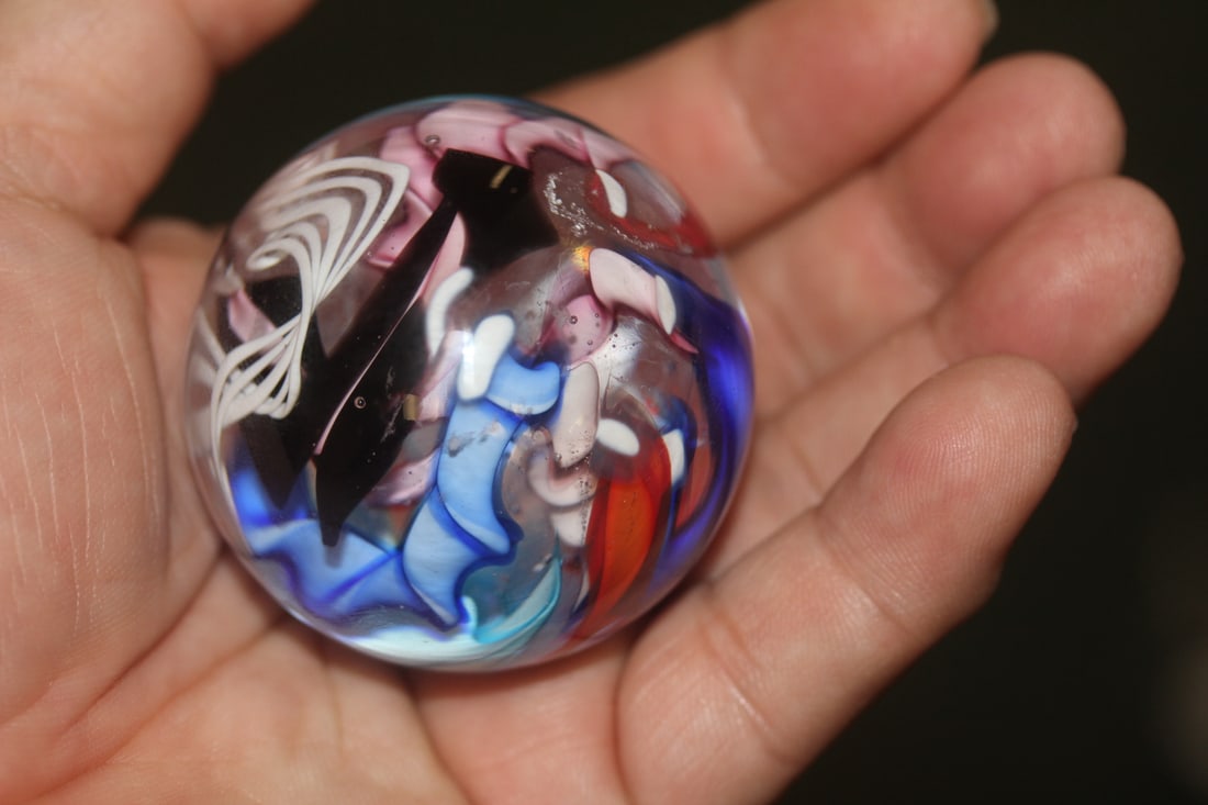 Small Art Glass Paperweight - 4