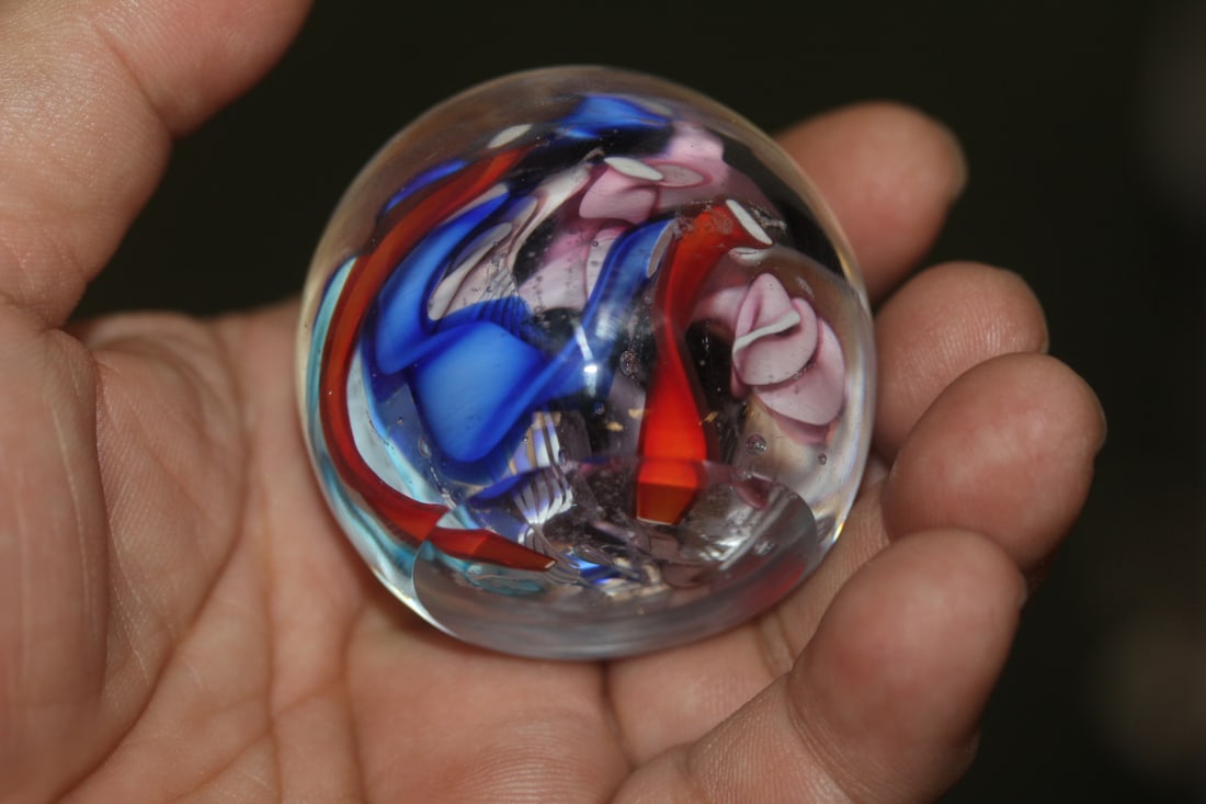 Small Art Glass Paperweight - 5