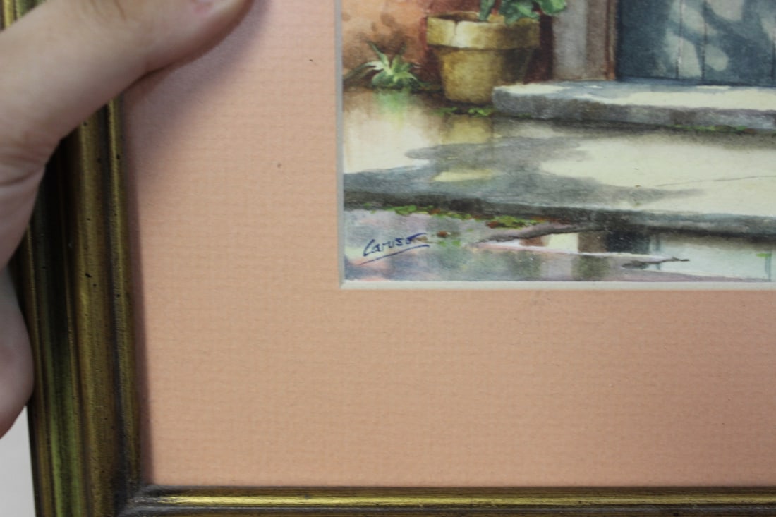 A Signed Caruso Watercolour - 2